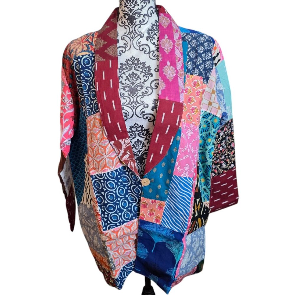 Ashley Taylor Women's Patchwork Jacket Multicolor… - image 3